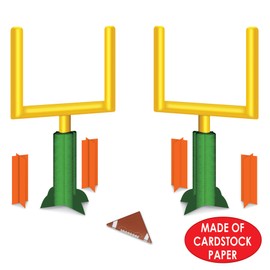 3-D Football Goal Post Centerpieces