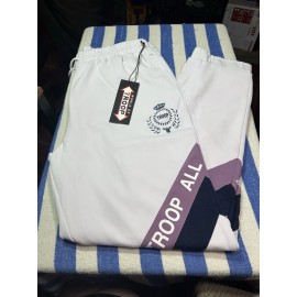 World of Troop Men’s Fleece Jogger Pants TROOP ALL PRO PANT WHITE 2XL MSRP 80$