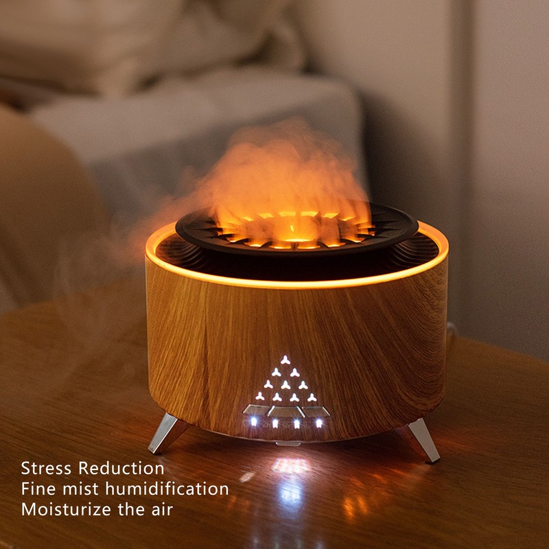 Flame Aroma Diffuser Jellyfish Shape Spray Bluetooth Speaker Flame Atomizing