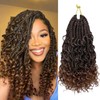 Goddess Box Braids Crochet Hair 12 Inch 8 Packs Pre-looped