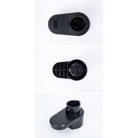 BVLLVT EV Charger Holder for Electric Vehicles J1772, Wall Mounted Charging Cable Organizer with Hook, Dustproof, Heavy Duty ABS Plastic, Garage/Outdoor Use