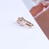TseenYi Boho Crystal Rabbit Nose Ring Gold Rabbit Fake Nose