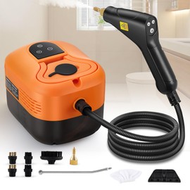 Hapyvergo Handheld Steam Cleaner Portable Steamer for Cleaning Grout Tile Car Detailing Pressurized Multi-Surface Steam Cleaner for Home Kitchen Bathroom