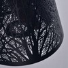 Orimommth Small Lamp Shade,Barrel Metal Lampshade with Pattern Wrought Iron