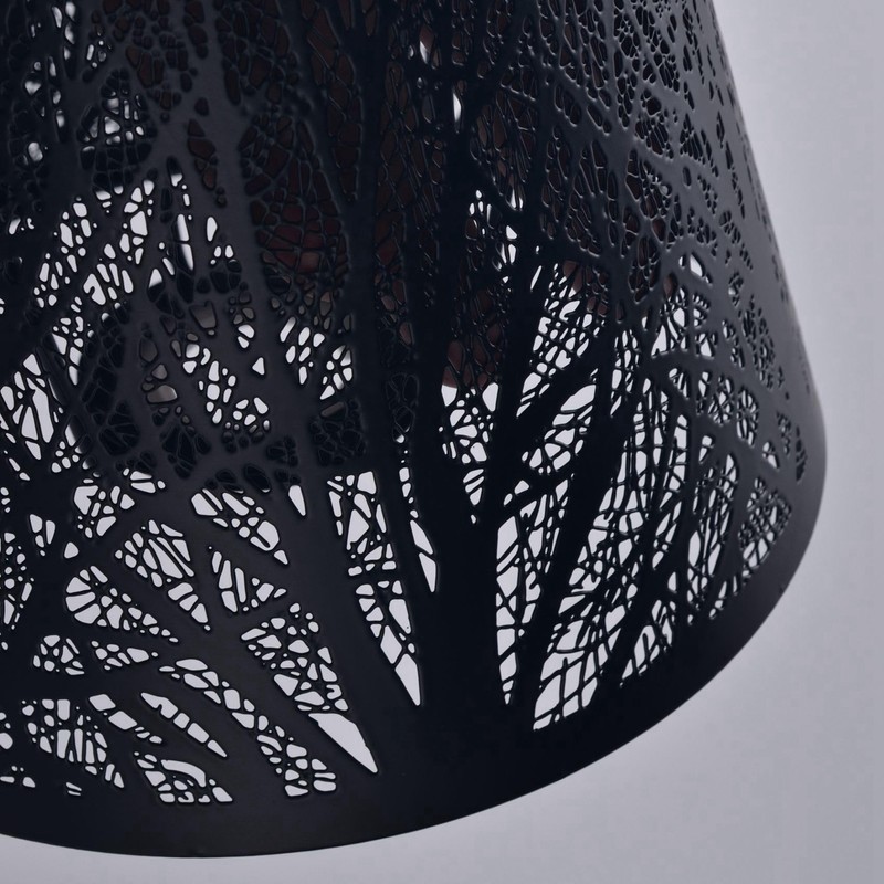 Orimommth Small Lamp Shade,Barrel Metal Lampshade with Pattern Wrought Iron