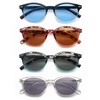 OLOMEE Reading Sunglasses Womens Round Readers Sunglasses +0.50 for Small