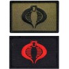 GI Joe Cobra Embroidered Morale Patch - 2PC Bundle -3.0