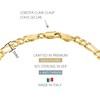 KISPER 18K Gold Over 925 Sterling Silver Italian 5mm Solid