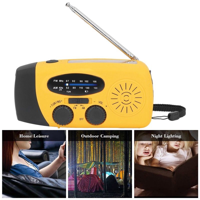 Hand Crank Solar Radio Multifunctional Emergency Radio LED Radio with