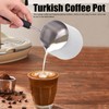 Turkish Coffee Pot 600ml Stainless Steel Glossy Surface High Temperature