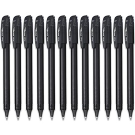 Pentel Energel BL417R ECO 96% Recycled Black Ink Rollerball Pen (Pack of 12)