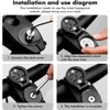 Uadme Bicycle Mount for Garmin 1000/820/810/800/520/510/500/200, Bicycle Computer Mount, Adjustable