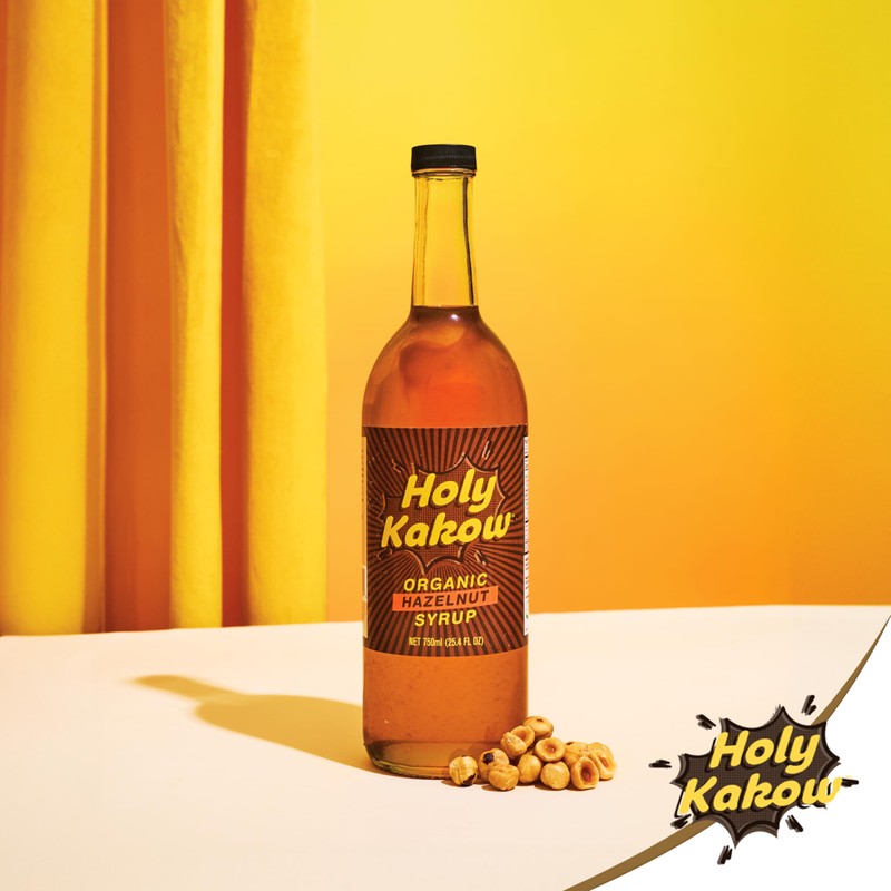 Holy Kakow Cafe Organic Hazelnut Syrup - Hazelnut Coffee Syrup,