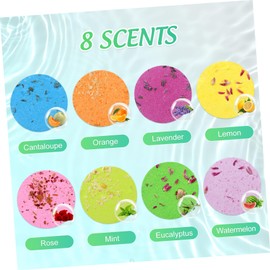 Angoily 8pcs Aromatherapy Shower Steamers Natural Essential Oil Bath Salt Tablets Skin-moisturizing Relaxing Travel-friendly Bathroom Goods Elegant Scented
