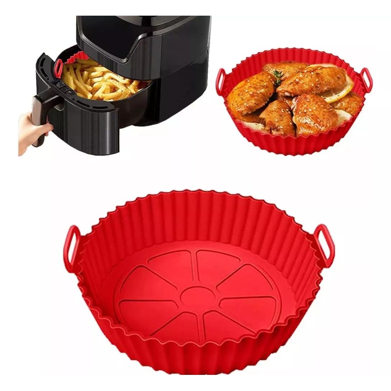 KFMX Molde Silicon Freidora Aire Circular Reutilizable 1 Pieza