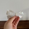 EZ PEACH Barrette, Large, Simple, Bowknot Line, Semi-Matt, Pipe, Tortoise