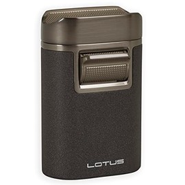 Lotus Brawn Quad Torch Flame Table Lighter (Black)