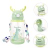 LABRIMP Straw Cup with Antler Design Leak Water Bottle for