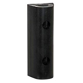 Buyers Products D232 Extruded Rubber D-Shaped Bumper, Heavy Duty Compression Molded Rubber, 2 Holes, Size 2x2x32, High Impact Resistance for Trucks, Trailers, and Loading Docks