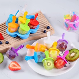 JBYAMUS Popsicle Sticks For Molds, Ice Pop Molds's Sticks (7 Colors)