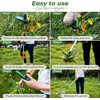 Walensee Stand-Up Weed Puller with Long Handle 3-Claw Garden Weeder