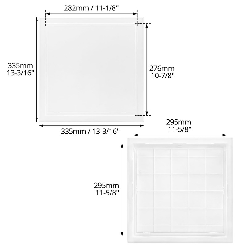 QWORK Access Panel for Drywall 12x12 inch, Plastic Wall Hole