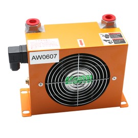 ZFQPTO AJ0607T-CA AW0607T-CA AJ0607T AW0607T 12V 48W Hydraulic Air Cooler 20L/min Air-Cooled Oil Radiator Heat Exchanger
