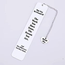 Colleague Appreciation Thank You Gifts Bookmark for Coworkers Women Men Going Away Goodbye Gift for Employee Volunteers Farewell Retirement Gifts for Staff Social Workers Leader
