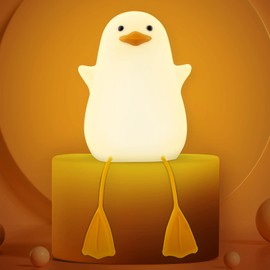 iKALULA Nachtlicht für Kinder, Möwe Silikon nachtlamp für Kinderzimmer,Touch Control Timer, tragbar und wiederaufladbar dimmbar Nachttischlampen,Geburtstagsgeschenk für Jungen Mädchen