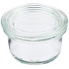 Marks International WE-755 MOLD SHAPE Glass Storage Container Canister 1.7