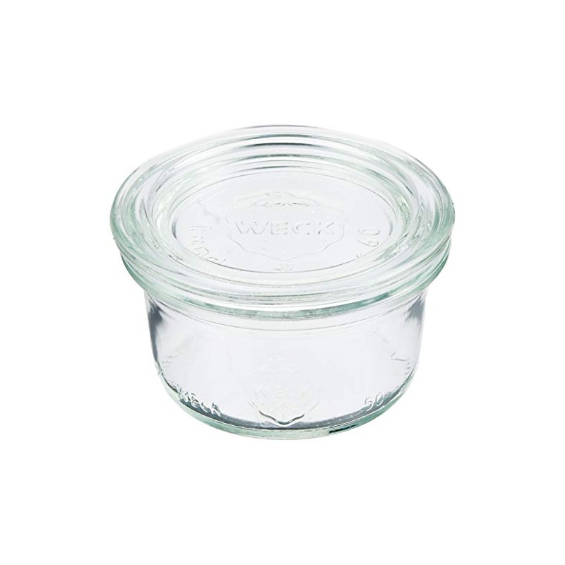Marks International WE-755 MOLD SHAPE Glass Storage Container Canister 1.7