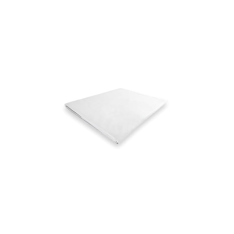 Polycotton Flat Sheet 240 x 300 cm Percale White by