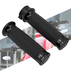 HCmotorku Motorcycle Handlebar Grips for 1" 25mm Handle Bars Universal Fit for Harley Touring Dyna Softail Sportster XL 883 1200