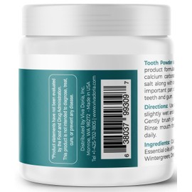 Viva Doria Viva Doria Natural Tooth Powder | Remineralizing Tooth Powder | Natural Teeth Whitening Powder | Toothpaste Power | Breath Freshener | Refreshing Mint Flavor | 283 g