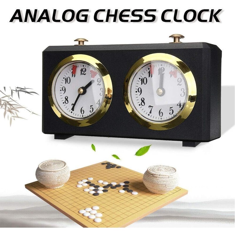 Chess Timer, Professional Analogue Count Up/Count Down Timer for Chess