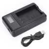 SEIVI Camera Battery Single Charger with LCD Display USB Intelligent