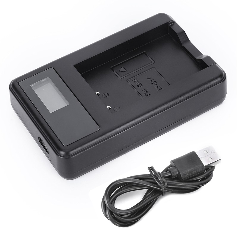 SEIVI Camera Battery Single Charger with LCD Display USB Intelligent