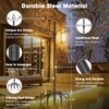 Arrinew String Light Poles 9 FT Metal Poles with Hook