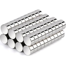 60 Pcs Neodymium Disc Magnet for Fridge, 6x3MM Small Round Magnets Strong, Multi-Use Tiny Rare Earth Magnets for Crafts, Whiteboard, Kitchen Cabinet