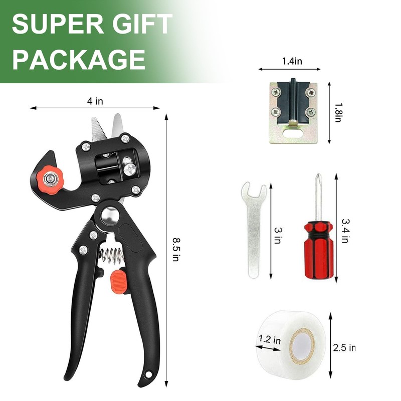 Garden Grafting Tool Pruner Kits, 2 in 1 Pruning Tools