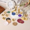 PATIKIL 0.9" Blank Wax Seal Stamp Head, 2Pcs Square Brass
