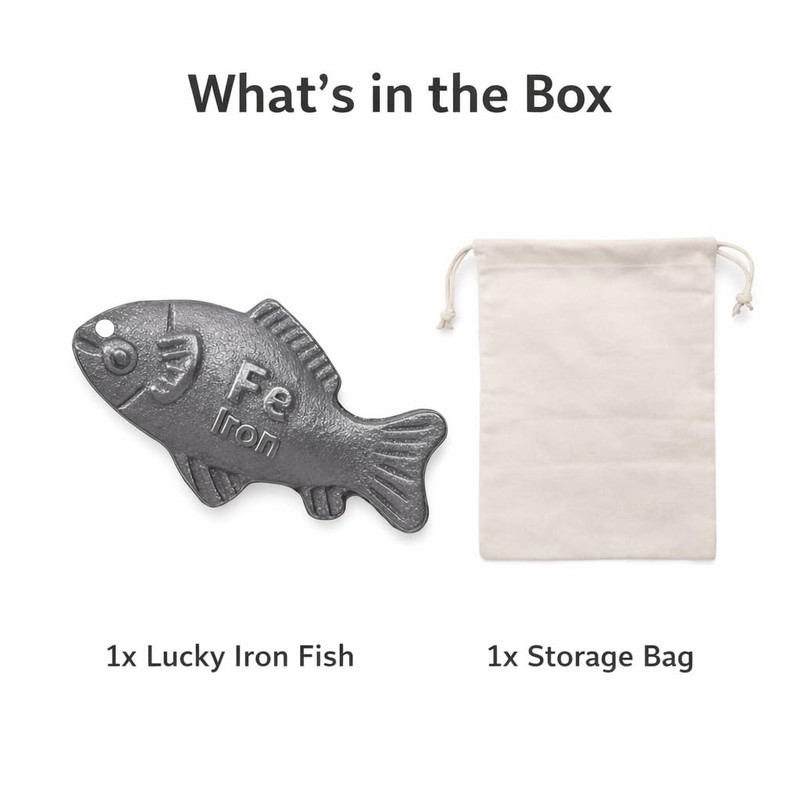Iron Fish Cooking Tool, Natural Iron Supplement for Cooking, Great