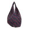マーナ(MARNA) Shupatto (シュパット) コンパクトバッグ Drop (ドロップ) 斜ストライプ 縦型 しずく 一気ににたためるエコバッグ