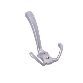 Healifty 3 Prong Hook Wall Mounted Robe Hook Retro Utility Rustic Coat Hooks for Bath Kitchen Garage Thick Coat Heavy Bags Scarf Bag Key Cap Cup Hat