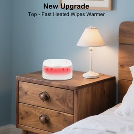 Wet and Towel Warmer, Baby Wet and Towel Warmer, Wet Paper Towel Warmer with 3 Temperatures and 3 Warm Night Lights, Portable Nappy Warmer, Nappy Changing Comfort