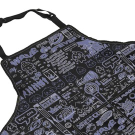 BAUNA Kpop Kitchen Apron Kpop Lover Gift Concert Apron With Pocket K-pop Kitchen Decor Kpop Team Housewarming Gift (Wave Kpop Apron)