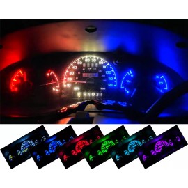 Fyre Flys LED Speedometer Gauge Cluster KIT for 1995-2003 Ford Ranger and Explorer Sport - Ice Blue / Aqua
