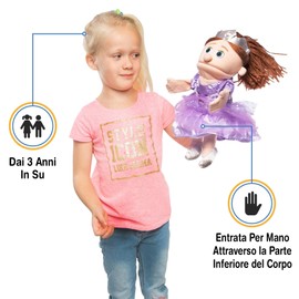 14" Princess, Peach Girl, Hand Puppet