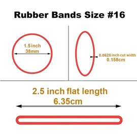 Rubber Bands #16 Assorted Color Rubber Bands Elastic rubber Band,Rubber Bands Assorted, Multicolor Rubber Bands for home or office items