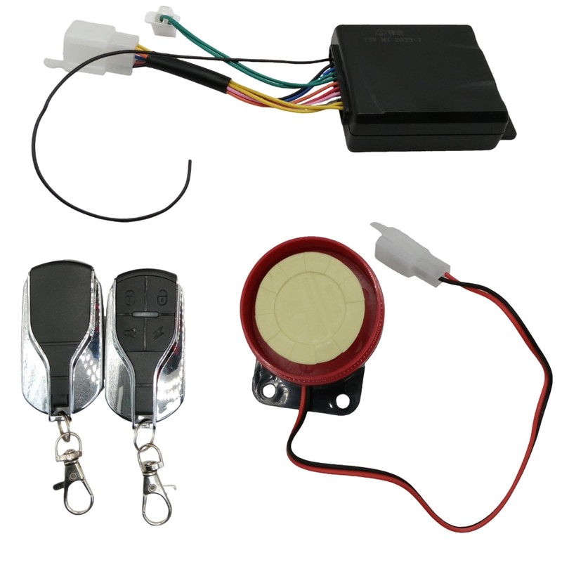 Scooter Car Security Alarm System Remote Control 12V Anti-theft Motorcycle